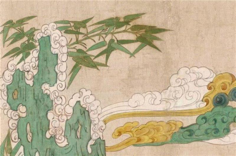 水月观音 （局部）,【嘉德秋拍】精丽绝伦 无上庄严：张大千敦煌时期精笔描金《水月观音》,敦煌,张大千,观音,嘉德秋拍,大千,壁画,榆林窟,默斋,敦煌壁画,金粉