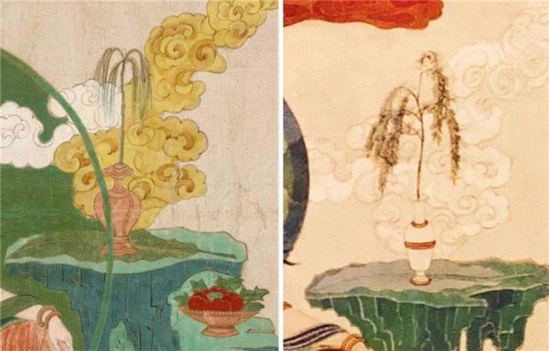 【嘉德秋拍】精丽绝伦 无上庄严：张大千敦煌时期精笔描金《水月观音》,敦煌,张大千,观音,嘉德秋拍,大千,壁画,榆林窟,默斋,敦煌壁画,金粉