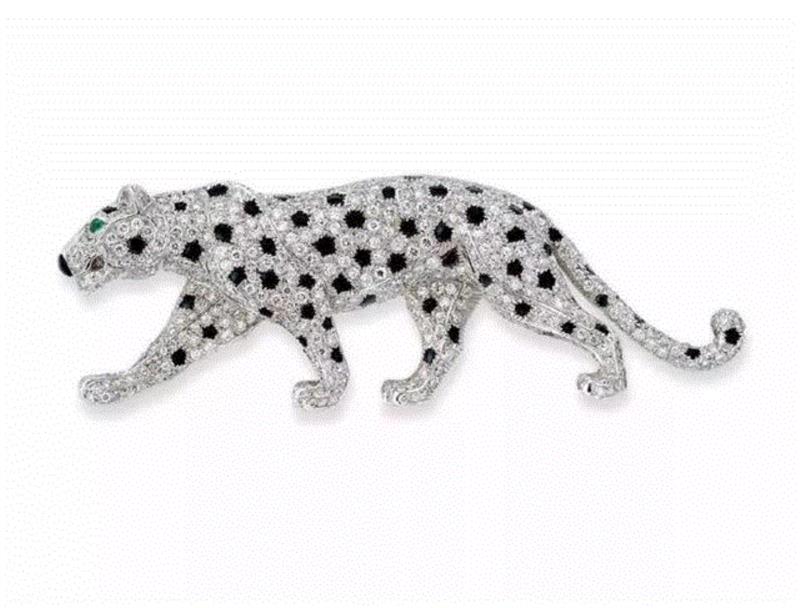 拍品編號 1896鑽石「Panthère」胸針Cartier設計估價：港元 550,000 - 80