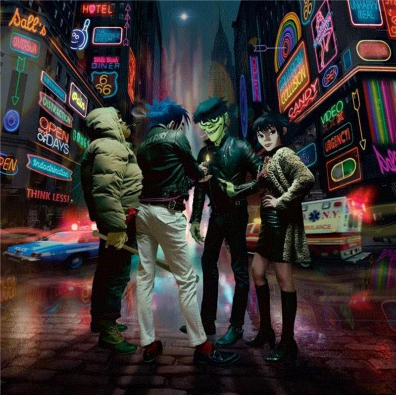 地表最酷虚拟乐队Gorillaz操控者的艺术世界,Gorillaz,乐队,地表,艺术世界,Hewlett,塔罗,Jamie,漫画,Murdoc,Russel
