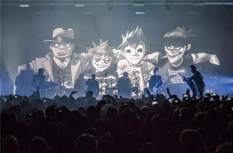 地表最酷虚拟乐队Gorillaz操控者的艺术世界,Gorillaz,乐队,地表,艺术世界,Hewlett,塔罗,Jamie,漫画,Murdoc,Russel