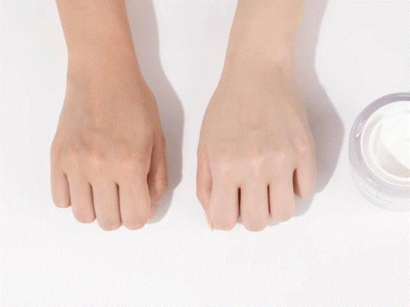 左：未涂素颜霜、右：涂素颜霜后,“素颜”的胜利！,素颜,胜利,珍珠,日本,素颜霜,皮肤,推荐,Cheryl,VIP,会员