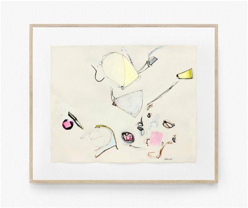 ART021展品赏析：伊娃·海瑟《无题》，模糊图画与雕塑界限，为创作极简主义奠定基础,极简主义,雕塑,无题,伊娃·海瑟,图画,豪瑟沃斯,伊娃,画廊,素描,绘画