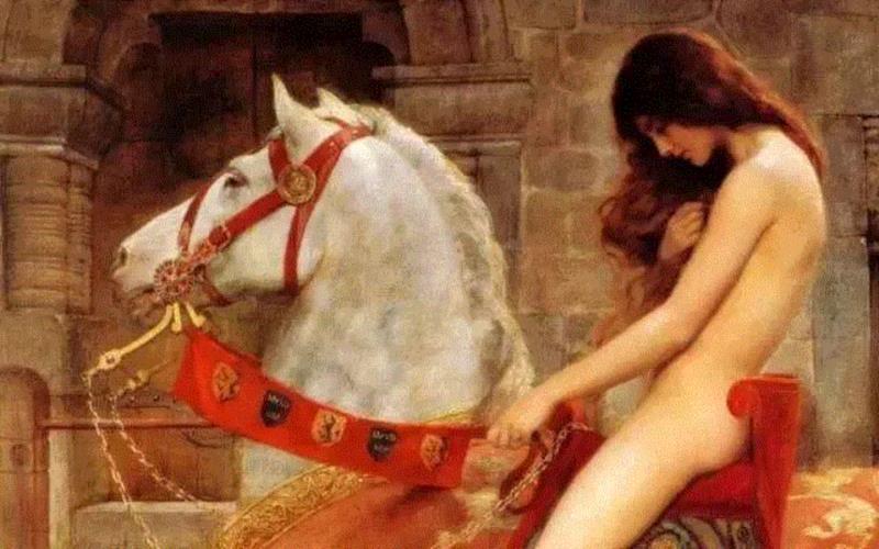 《马背上的Godiva夫人》局部,你只看到马背上全身赤裸的女人，却不曾了解背后这个伟大的故事,马背,全身,赤裸,女人,Godiva,苏东坡,伯爵,百姓,徐州,考文垂