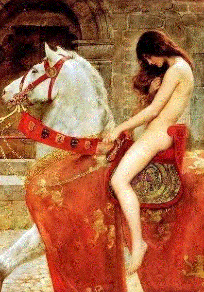 《马背上的Godiva夫人》局部,你只看到马背上全身赤裸的女人，却不曾了解背后这个伟大的故事,马背,全身,赤裸,女人,Godiva,苏东坡,伯爵,百姓,徐州,考文垂