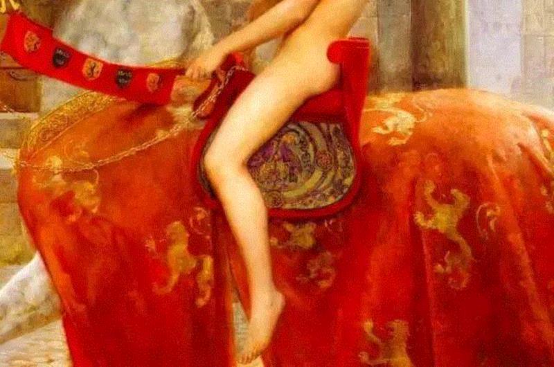 《马背上的Godiva夫人》局部,你只看到马背上全身赤裸的女人，却不曾了解背后这个伟大的故事,马背,全身,赤裸,女人,Godiva,苏东坡,伯爵,百姓,徐州,考文垂