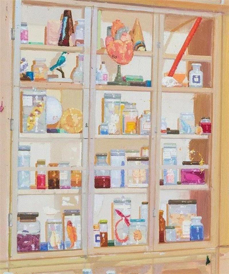 星尘博物馆/布面油画/230X450cm/2015-2017/细节,星尘博物馆 — 孟思特个展 | 延期通知,博物馆,孟思特,星尘,中央美术学院,Museum,China,空间站,Exhibition,Fine,Canvas