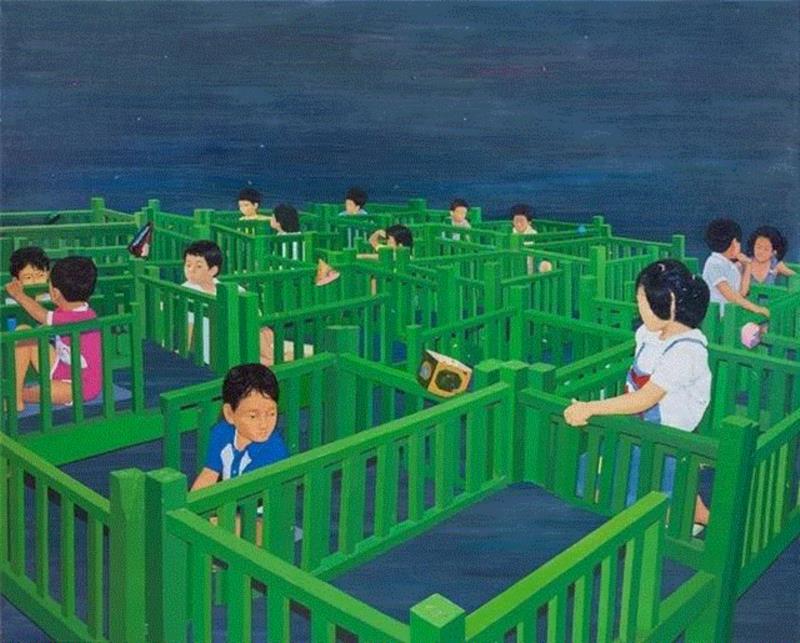 Maze/Oil on Canvas/170X210cm/2015-2016,星尘博物馆 — 孟思特个展 | 延期通知,博物馆,孟思特,星尘,中央美术学院,Museum,China,空间站,Exhibition,Fine,Canvas