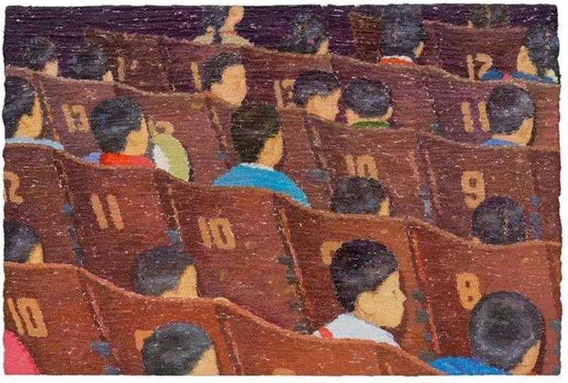 漫长的五点二/布面油画/20X30cm/2014,星尘博物馆 — 孟思特个展 | 延期通知,博物馆,孟思特,星尘,中央美术学院,Museum,China,空间站,Exhibition,Fine,Canvas