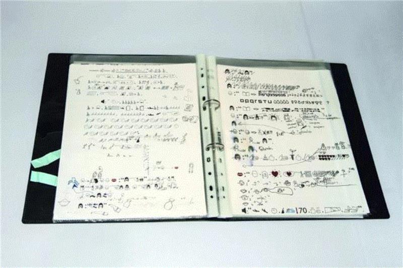 徐冰 《地书》项目,地书,徐冰,标识,木质,版画,电脑,Museum,美术馆,白色,天书