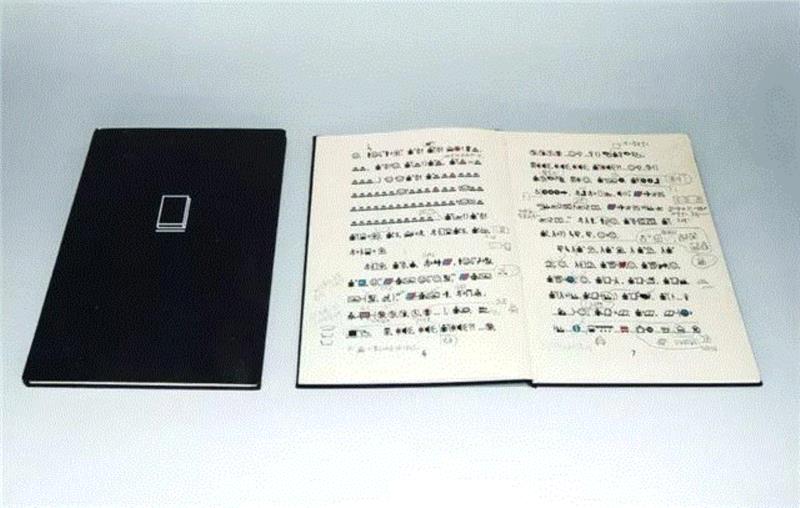 徐冰 《地书》项目,地书,徐冰,标识,木质,版画,电脑,Museum,美术馆,白色,天书