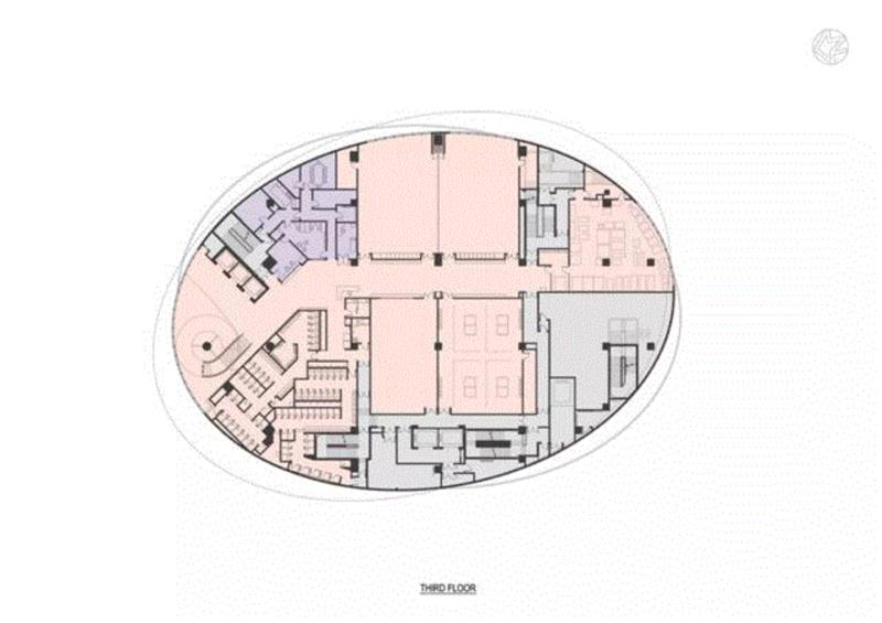 四层平面图,香港元朗公共图书馆暨体育馆 / P&T 巴马丹拿,体育馆,香港,公共图书馆,巴马,建筑,建筑师,Engineers,平面图,新建筑,工程师