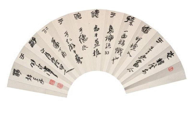 【古韵今声】西泠印社藏历代印章原拓题跋扇面展(八),古韵,西泠印社,印章,题跋,扇面,白文,朱文,西泠,丁酉,秦汉