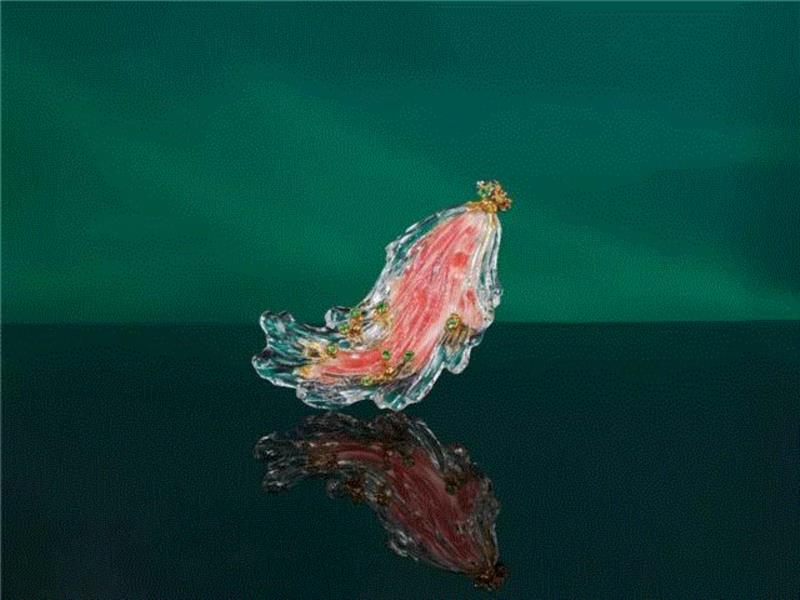 「力爭上游」寶石胸針/雕塑,佳士得香港秋拍瑰麗珠寶及翡翠首飾精選拍品搶先看,拍品,佳士得香港,翡翠,秋拍,香港,戒指,拍賣,水晶,珍珠,本季