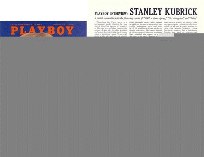 ▲ 1968年9月刊登的是库布里克的采访,人生太短暂，不该活在别人的梦里,赫夫纳,花花公子,文学,女郎,PLAYBOY,享乐,男人,封面,访谈,梦露