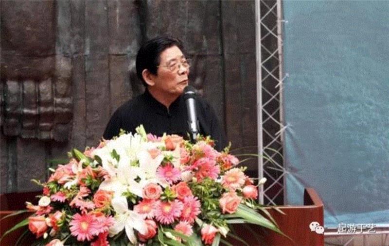 杭州国画院院长金鉴才致辞,不忘初心 继续前进 “不负初心——戴家妙书法篆刻作品展”开幕,书法篆刻,前进,浙江省,温州,书法家协会,书法,篆刻,中国美术学院,鲍贤伦,书记