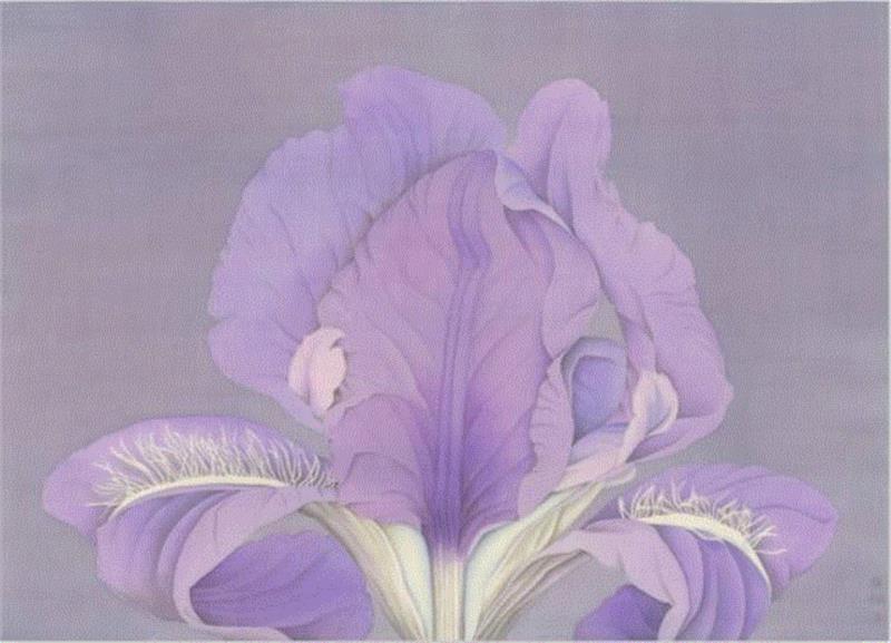 《欣》107.5cmx77.5cm 绢本设色 2014,【因赛艺术】杨雁翎:当我的身心全都交付给笔尖,身心,笔尖,绢本设色,香港,画展,纸本,画画,山东,二等奖,亚洲当代艺术展