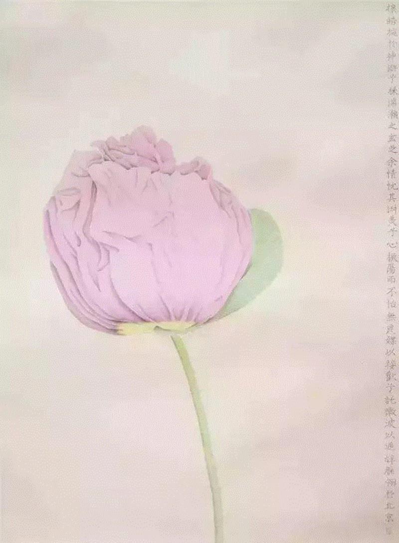 《懿》67.5cmx91.5cm 绢本设色 2015,【因赛艺术】杨雁翎:当我的身心全都交付给笔尖,身心,笔尖,绢本设色,香港,画展,纸本,画画,山东,二等奖,亚洲当代艺术展