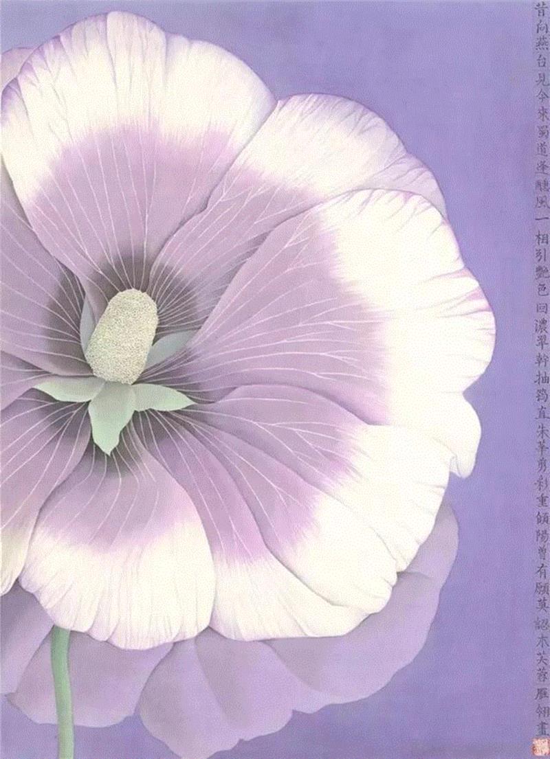 《沁》79cmx108cm 绢本设色 2015,【因赛艺术】杨雁翎:当我的身心全都交付给笔尖,身心,笔尖,绢本设色,香港,画展,纸本,画画,山东,二等奖,亚洲当代艺术展