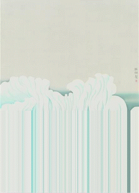 《芷》108cmx79cm 绢本设色 2015,【因赛艺术】杨雁翎:当我的身心全都交付给笔尖,身心,笔尖,绢本设色,香港,画展,纸本,画画,山东,二等奖,亚洲当代艺术展