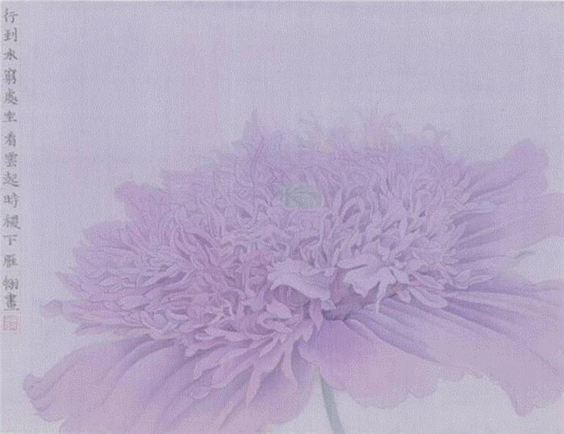 《霓》42cmx32cm 绢本设色 2017,【因赛艺术】杨雁翎:当我的身心全都交付给笔尖,身心,笔尖,绢本设色,香港,画展,纸本,画画,山东,二等奖,亚洲当代艺术展