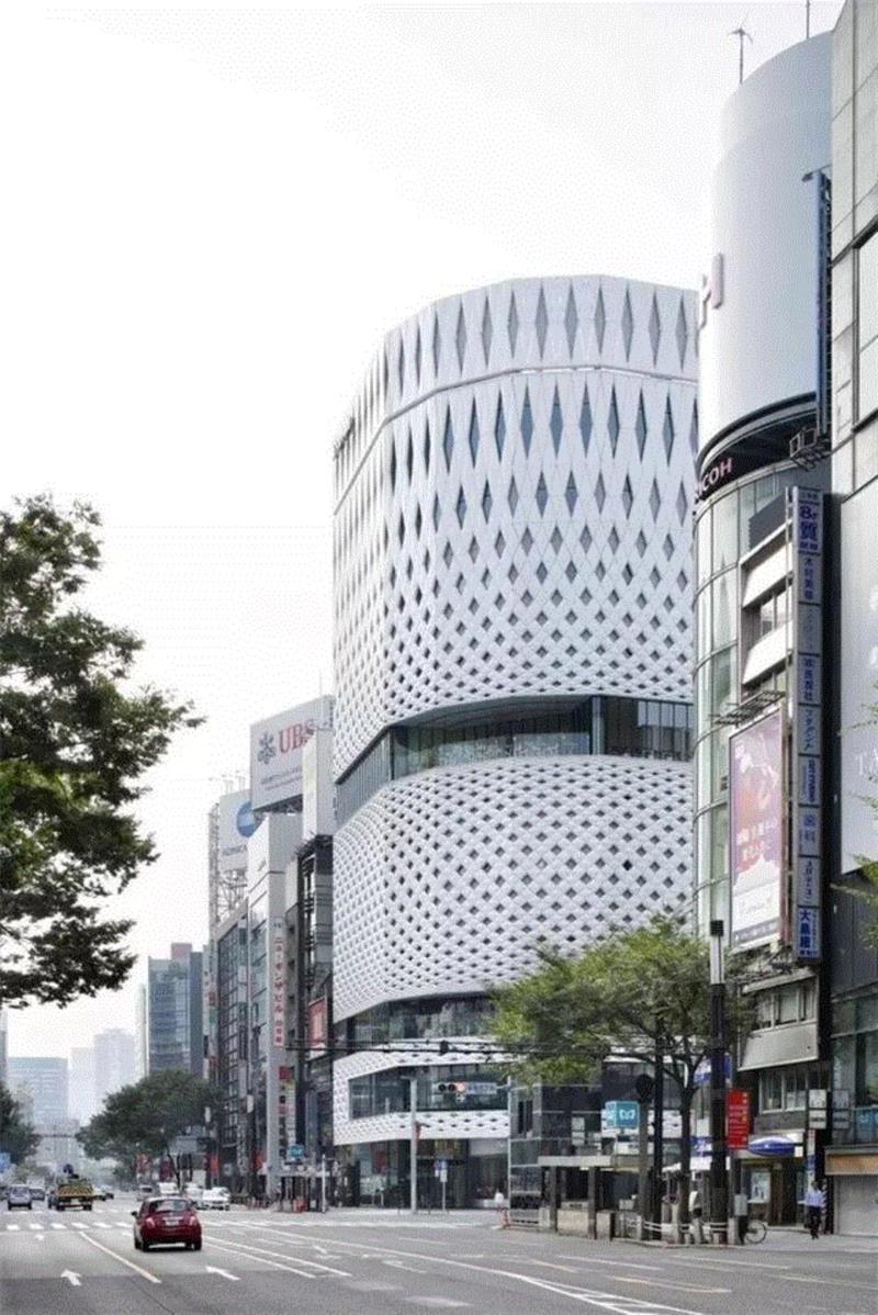 日本银座新添'编织'建筑，时尚感爆棚 / Klein Dytham architecture ...