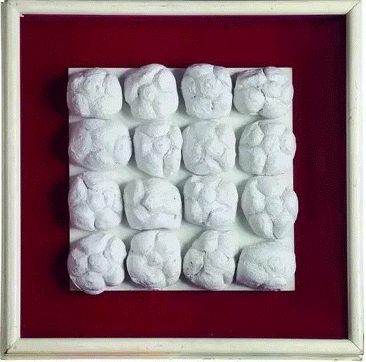 ▲ 皮耶罗·曼佐尼（Piero Manzoni），《无色画》（Achromes），c.19