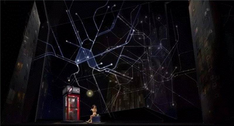 ▲ 「提款机的爱情」&nbsp;舞美效果图,水逆吉祥物——秋裤和擀面杖 【←这是一部音乐剧】,音乐剧,擀面杖,吉祥物,音乐,演员,原创,野人,爱情,中文版,导演