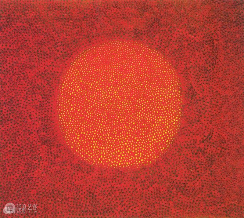 无限的网  152x132cm  1965,草间弥生：每个圆点中 簇放一生,乔治亚·欧姬芙,女性艺术家,圆点,草间弥生