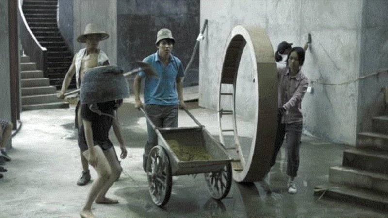 他们在舞台上,搬了半小时砖,这xx也叫艺术?,舞台,肢体,戏剧,导演,李凝,凌云,老李,身体,摄影,戏剧节