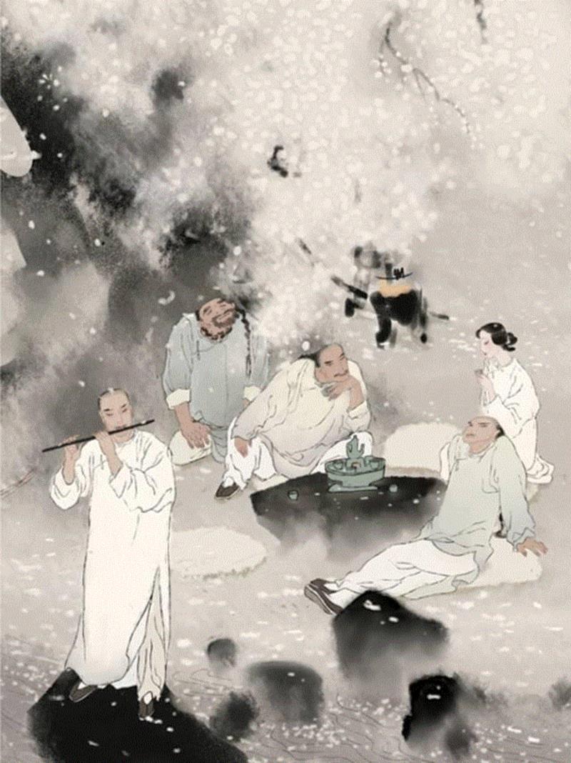 尧立绘插画《浮生·欢聚》,林语堂说，这本书里有中国历史上一个最可爱的女人,林语堂,中国历史,女人,沈复,周公度,王国维,视频,浮生六记,浮生,尧立