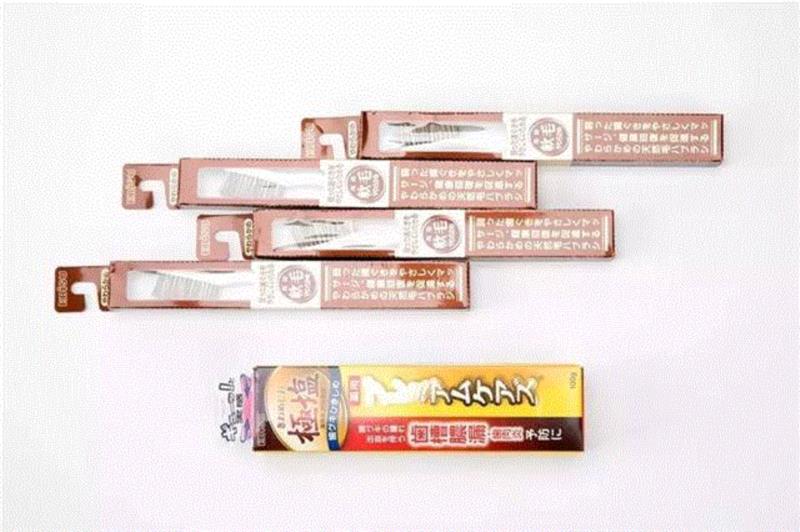 惠百施天然动物毛软毛牙刷（4支）＋极盐药用牙膏（1支）,马毛、山羊毛、獾毛做成的牙刷，畅销日本100多年,牙刷,日本,马毛,山羊,动物,惠百施,牙齿,牙龈,牙膏,特惠