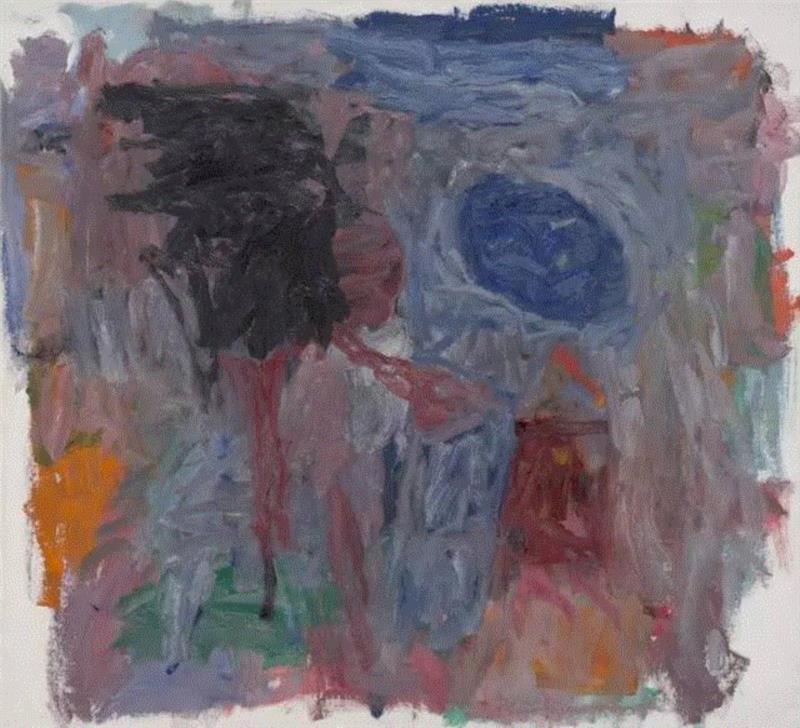 ▲ 菲利普·加斯顿，《炼金术士》（Alchemist），1960，布面 油画，154.9 x 171