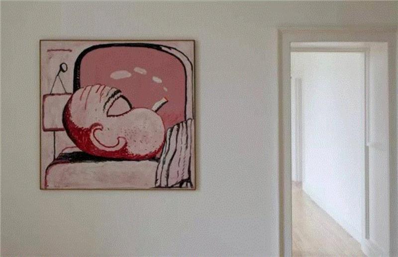 ▲ 菲利普·加斯顿（Philip Guston）2012年在苏格兰爱丁堡因弗利斯之家（In