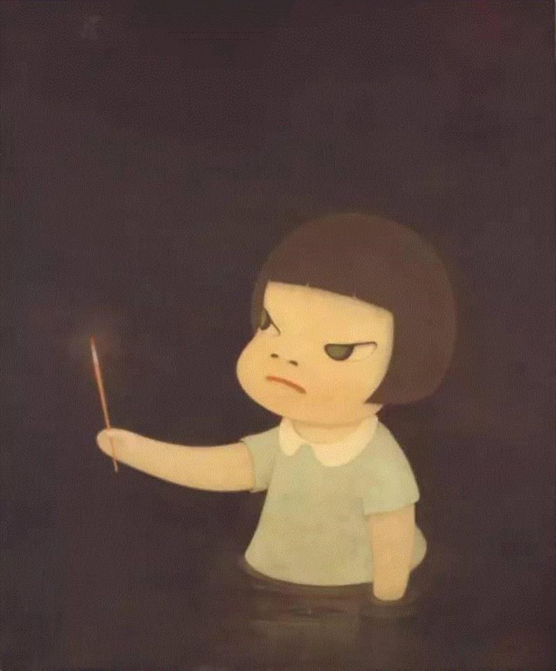 他用极度孤独、悲观的「怪小孩」，治愈了全世界的成人,小孩,悲观,治愈,成人,奈良美智,小女孩,大头娃娃,私房,叛逆,日本