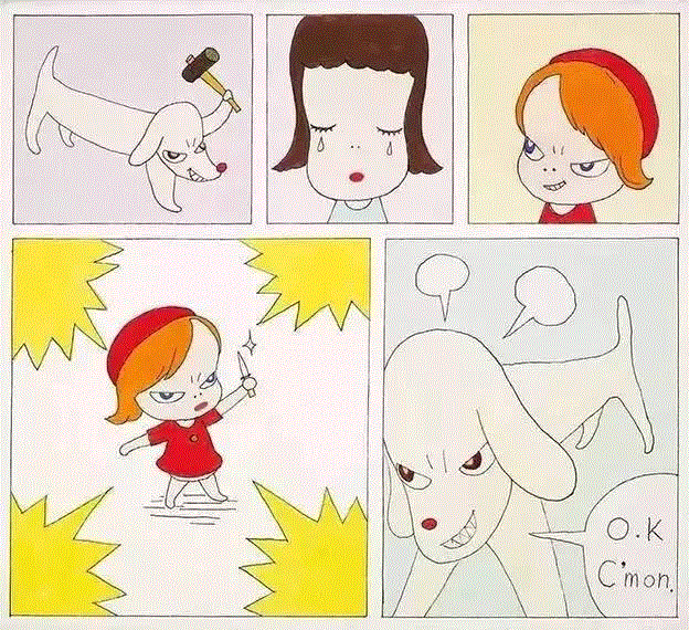 他用极度孤独、悲观的「怪小孩」，治愈了全世界的成人,小孩,悲观,治愈,成人,奈良美智,小女孩,大头娃娃,私房,叛逆,日本