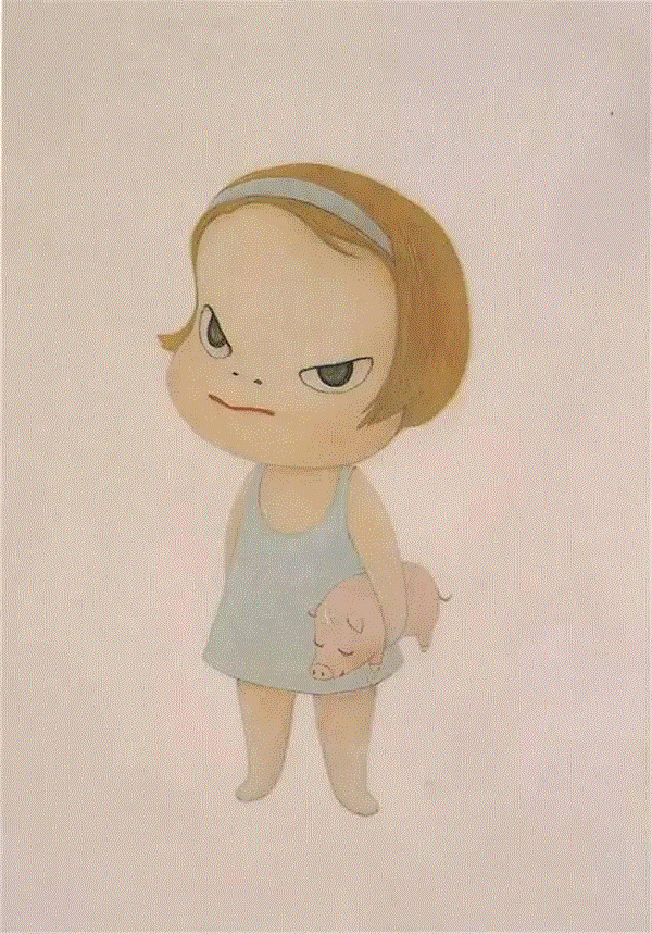 他用极度孤独、悲观的「怪小孩」，治愈了全世界的成人,小孩,悲观,治愈,成人,奈良美智,小女孩,大头娃娃,私房,叛逆,日本