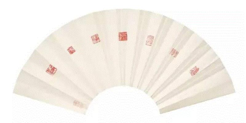 【古韵今声】西泠印社藏历代印章原拓题跋扇面展（一）,西泠印社,扇面,印章,题跋,古韵,朱文,白文,西泠,邓石如,篆刻