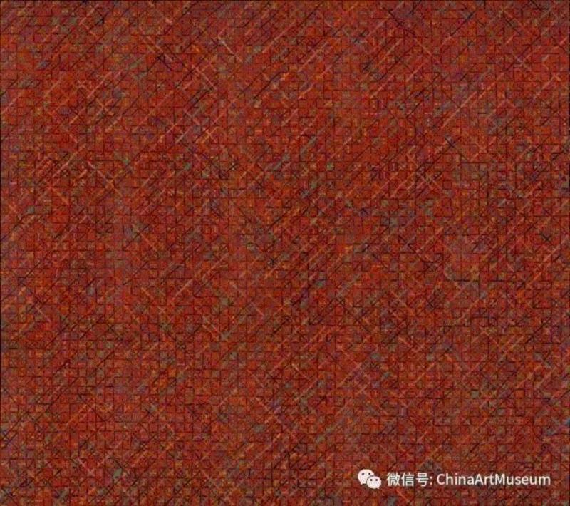 丁乙《十示 92-4》140x160厘米 ,【中华艺术宫 | 思想发声】理性之外的细腻，上海男性当代艺术家创作的特征？,中华艺术宫,男性,发声,当代艺术家,特征,丁乙,男性艺术家,蒋正根,抽象,油画