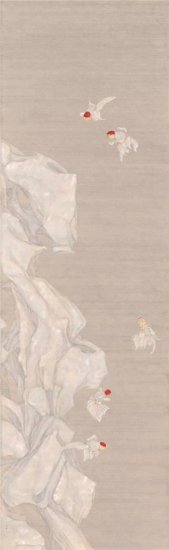 高茜,『花笺记』－高茜作品展,高茜,花笺记,纸本设色,中国艺术研究院,北京,Chinese,上海美术馆,Graduated,Arts,with