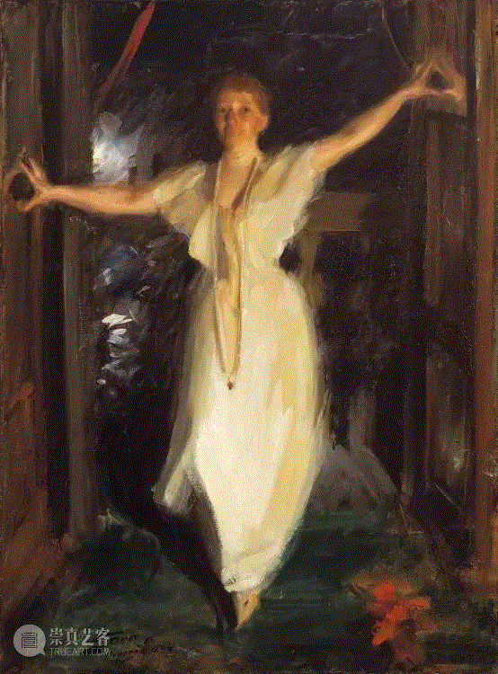 ▲&nbsp;Anders Zorn，伊莎贝拉在威尼斯,凤凰艺术 | 一个爱飙车抽烟的酷女建了波士顿最优美的博物馆 ,伊莎贝拉·斯图尔特·加德纳,伊莎贝拉·斯图尔特·加德纳博物馆,博物馆,艺术收藏