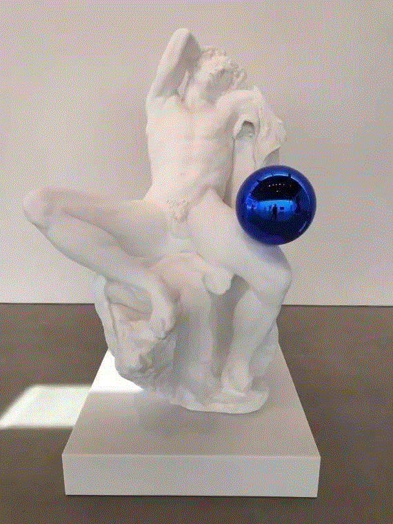 带“球”的蒙娜丽莎 | 杰夫·昆斯,蒙娜丽莎,杰夫·昆斯,昆斯,凝视球,杰夫,Gazing,Koons,Ball,Jeff,Gagosian