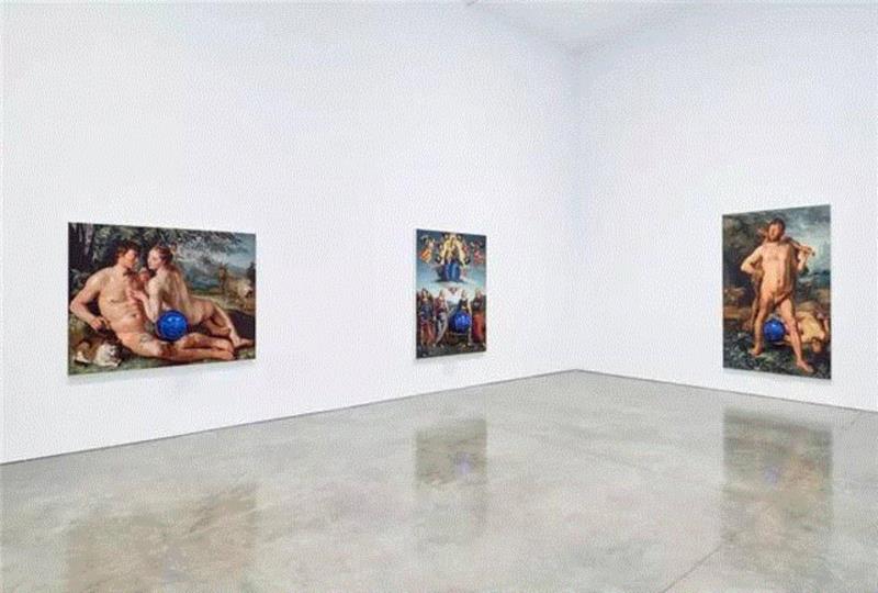 带“球”的蒙娜丽莎 | 杰夫·昆斯,蒙娜丽莎,杰夫·昆斯,昆斯,凝视球,杰夫,Gazing,Koons,Ball,Jeff,Gagosian