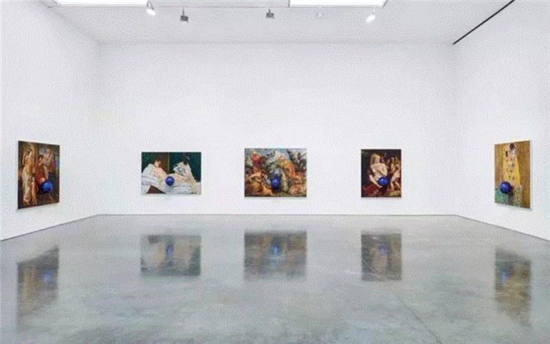 带“球”的蒙娜丽莎 | 杰夫·昆斯,蒙娜丽莎,杰夫·昆斯,昆斯,凝视球,杰夫,Gazing,Koons,Ball,Jeff,Gagosian