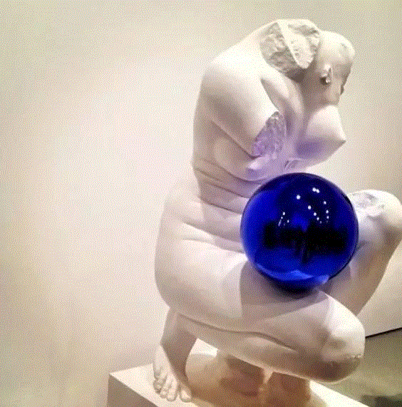 带“球”的蒙娜丽莎 | 杰夫·昆斯,蒙娜丽莎,杰夫·昆斯,昆斯,凝视球,杰夫,Gazing,Koons,Ball,Jeff,Gagosian