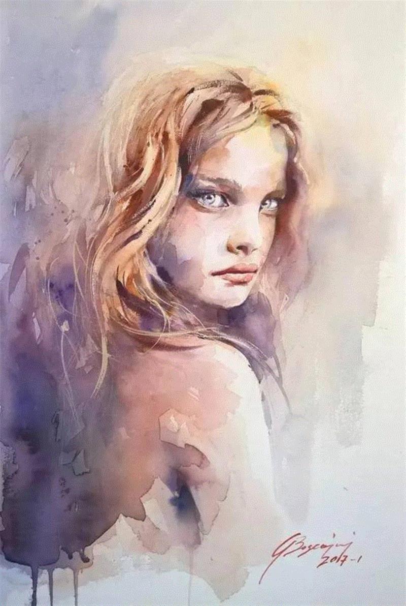 水彩画、意境美 | 意大利画家Giuliano Boscaini作品,意大利画家,Giuliano,Boscaini,水彩画,意境美,琅沐创意年代,意大利,图尔特,城市风景,肖像画