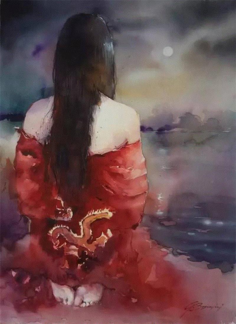 水彩画、意境美 | 意大利画家Giuliano Boscaini作品,意大利画家,Giuliano,Boscaini,水彩画,意境美,琅沐创意年代,意大利,图尔特,城市风景,肖像画