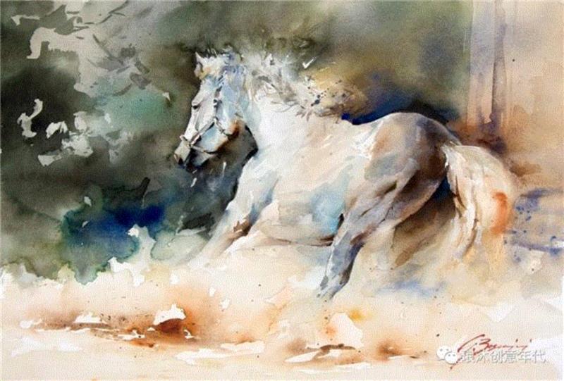 水彩画、意境美 | 意大利画家Giuliano Boscaini作品,意大利画家,Giuliano,Boscaini,水彩画,意境美,琅沐创意年代,意大利,图尔特,城市风景,肖像画