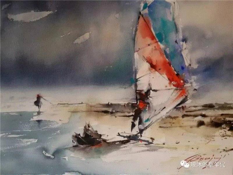 水彩画、意境美 | 意大利画家Giuliano Boscaini作品,意大利画家,Giuliano,Boscaini,水彩画,意境美,琅沐创意年代,意大利,图尔特,城市风景,肖像画