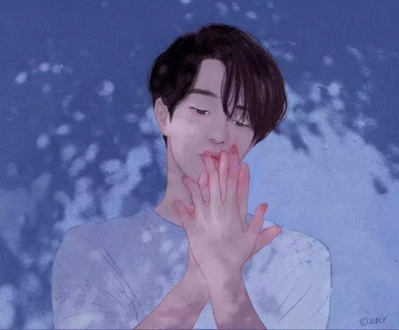 韩国唯美“轻色情”插画,第一幅就看激动了